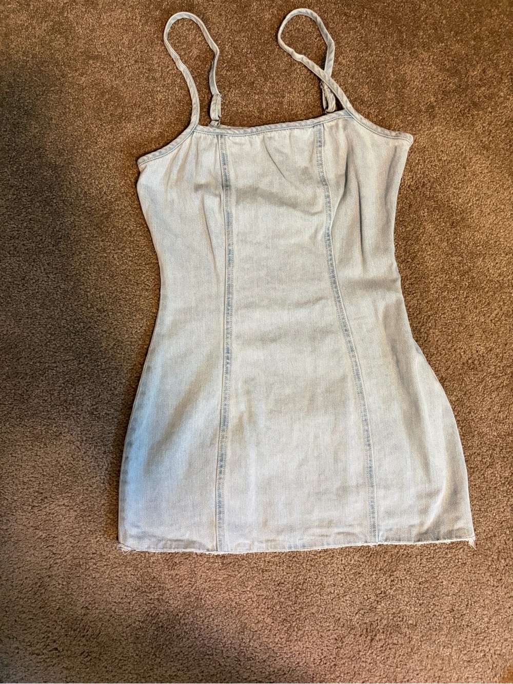 Indigo Rein Light Wash Denim Mini Dress